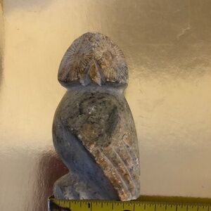 E. Omnik Inuit Stone Carved Owl